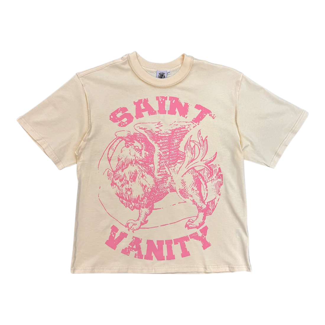 SAINT VANITY TEE 'GRIFFIN CREAM PINK'