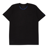 CHROME HEARTS TEE '1988 BLACK BLUE NECK LOGO'