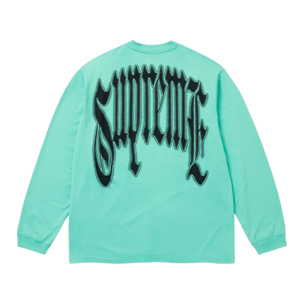 SUPREME LONGSLEEVE 'INTARSIA TEAL'