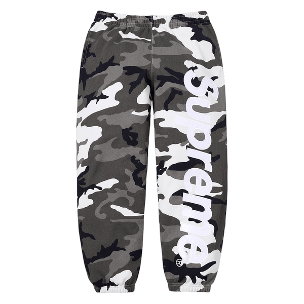 SUPREME SWEATPANT 'SATIN APPLIQUE SNOW CAMO'