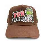 TEMPORARY FOREVERS HAT 'FUN FOREVER MOCHA'
