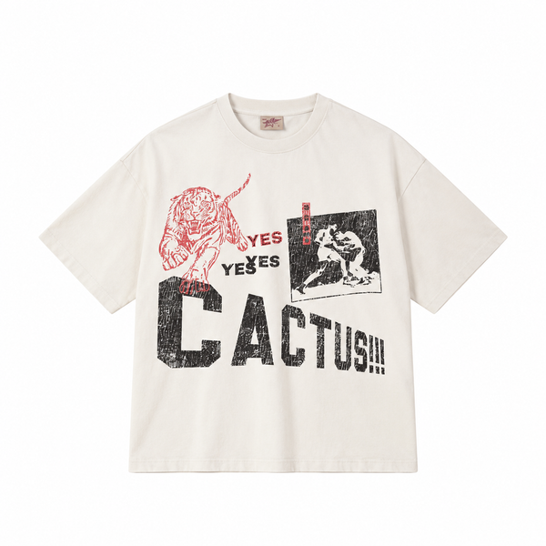 AZVA TEE  ‘BOLD CACTUS'