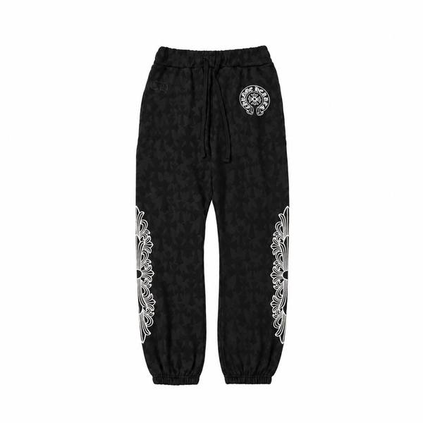 CHROME HEARTS PANT 'CEMETERY VERTICAL LOGO BLACK'