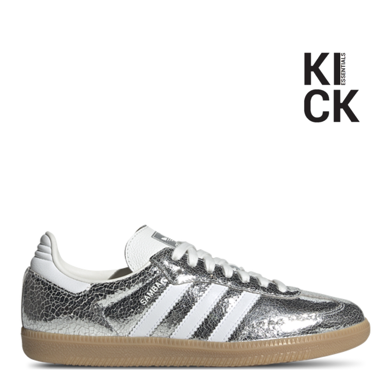 ADIDAS SAMBA (W) 'SILVER METALLIC CRACKED LEATHER'