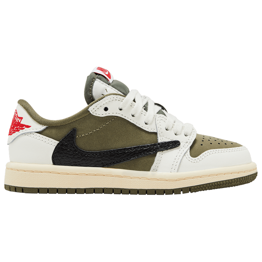 AIR JORDAN 1 LOW (PS) 'TRAVIS SCOTT MEDIUM OLIVE'