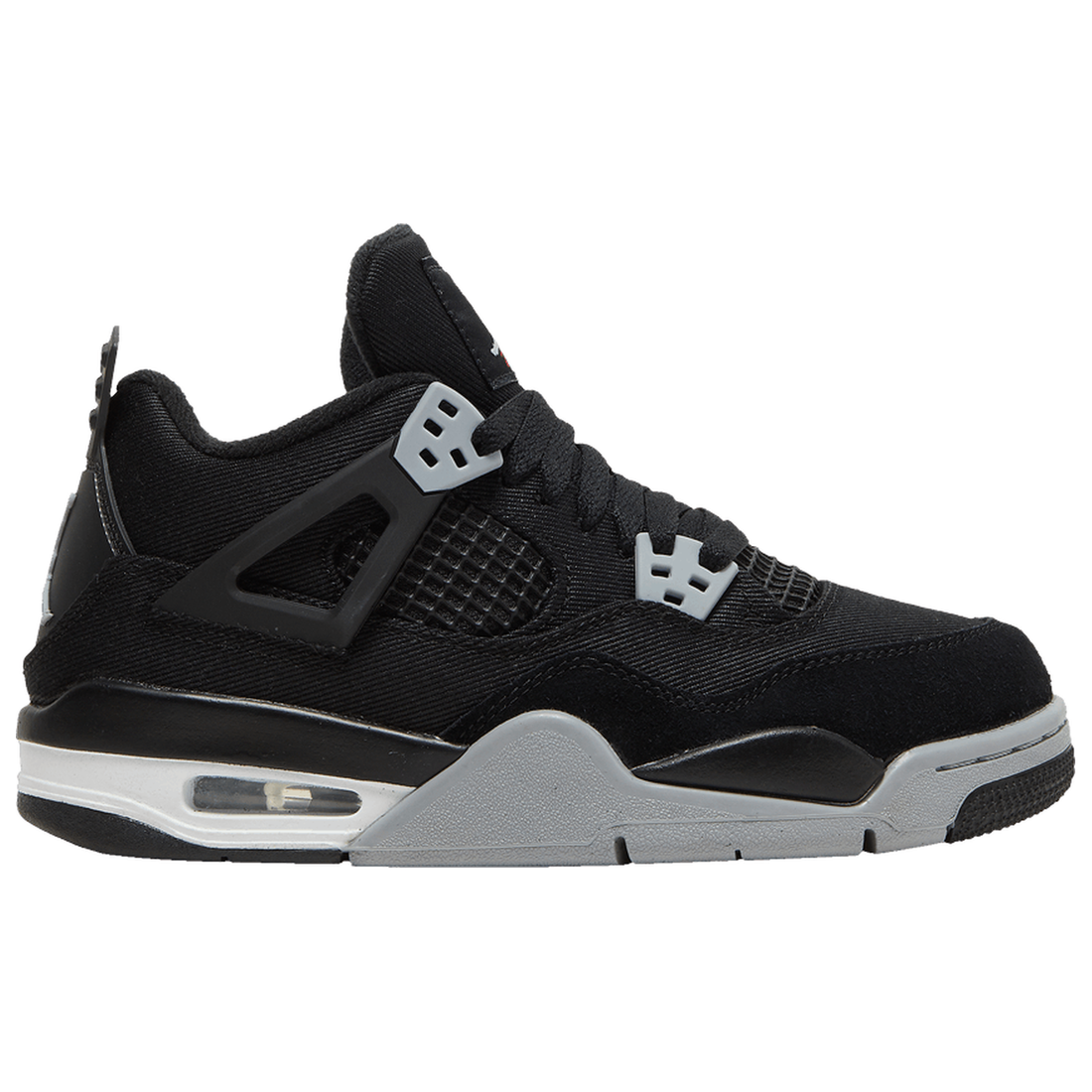AIR JORDAN 4 RETRO (GS) 'BLACK CANVAS'