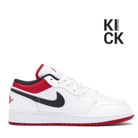 AIR JORDAN 1 LOW (GS) 'WHITE GYM RED'