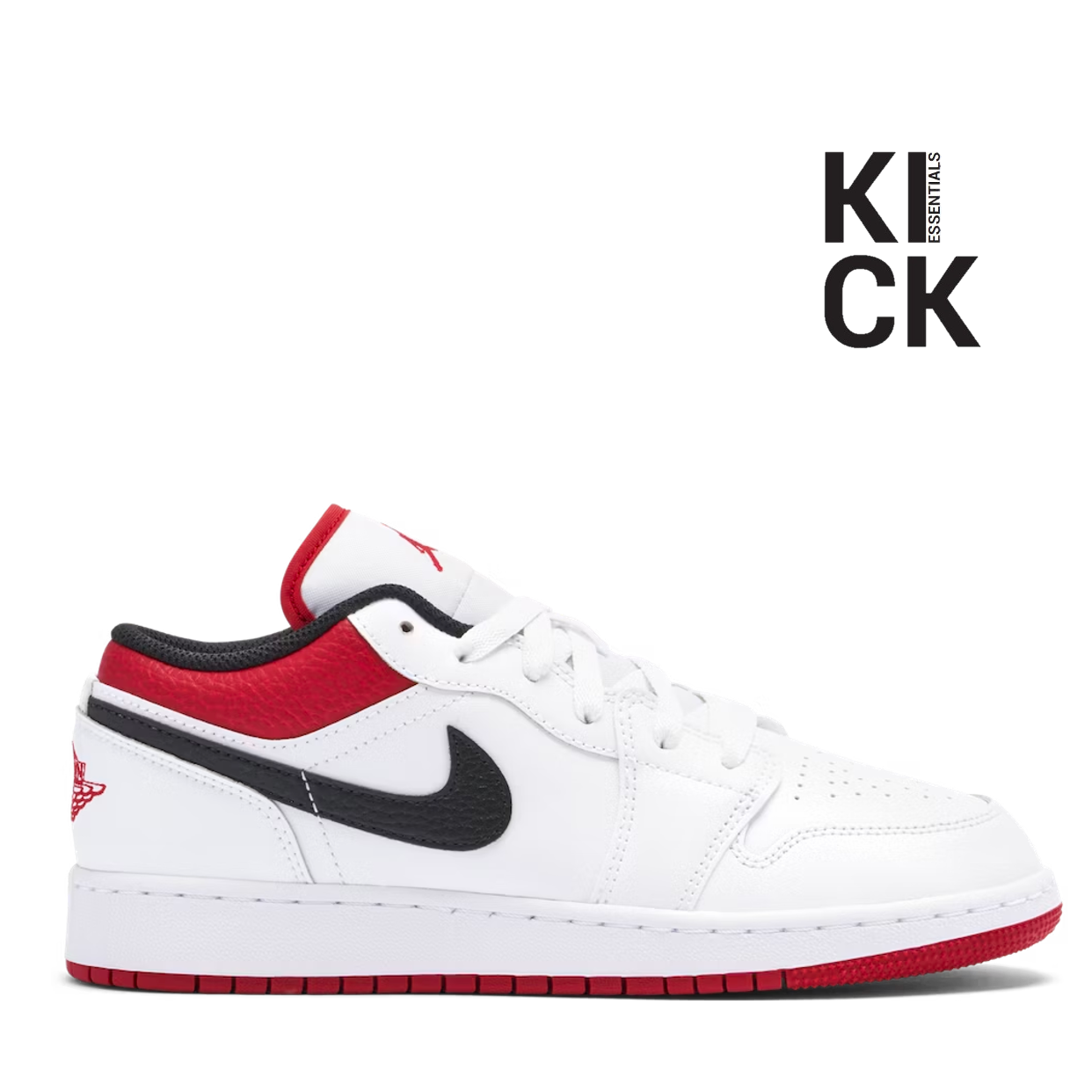 AIR JORDAN 1 LOW (GS) 'WHITE GYM RED'