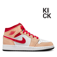 AIR JORDAN 1 MID (GS) 'BEIGE RED'