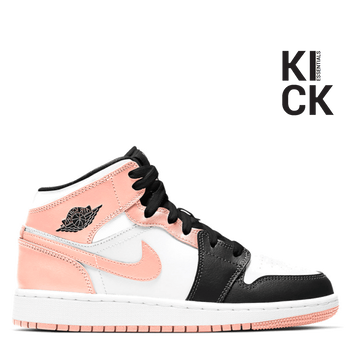 AIR JORDAN 1 MID (GS) 'CRIMSON TINT TOE'