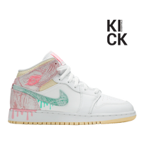 AIR JORDAN 1 MID (GS) 'PAINT DRIP'