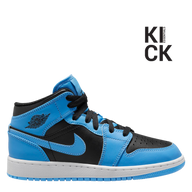 AIR JORDAN 1 MID 'UNIVERSITY BLUE BLACK'