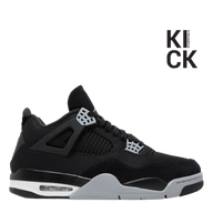 AIR JORDAN 4 RETRO (GS) 'BLACK CANVAS'