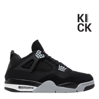 AIR JORDAN 4 RETRO (GS) 'BLACK CANVAS'