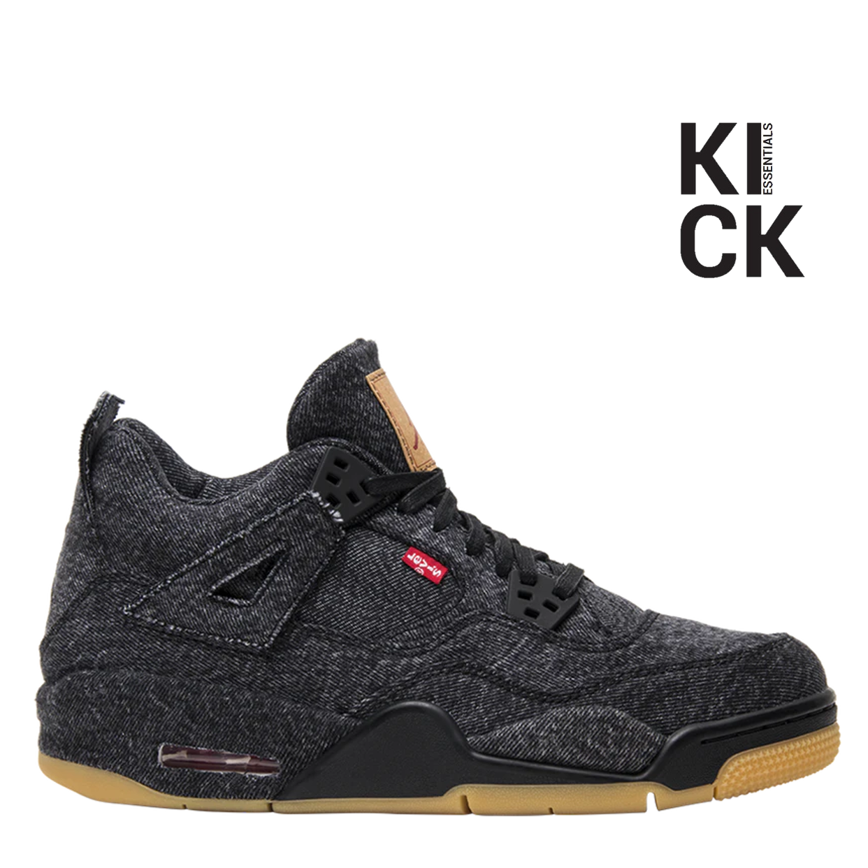 AIR JORDAN 4 RETRO (GS) 'LEVIS BLACK'