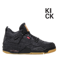 AIR JORDAN 4 RETRO (GS) 'LEVIS BLACK'