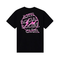 ANTI SOCIAL TEE 'FRAGMENT BLACK PINK BOLT'