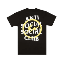 ANTI SOCIAL TEE 'FRAGMENT BLACK YELLOW BOLT'