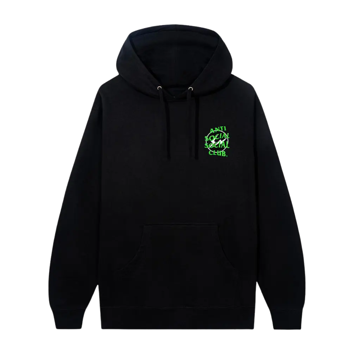 ANTI SOCIAL HOODIE 'FRAGMENT PETALS BLACK GREEN'