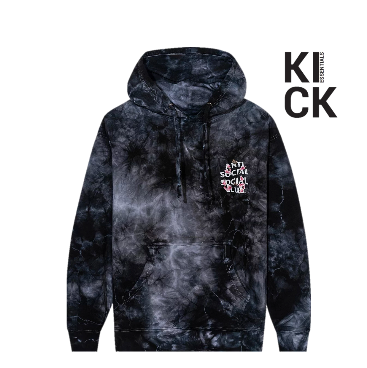 ANTI SOCIAL HOODIE 'GELASIUS BLACK TYE DYE'