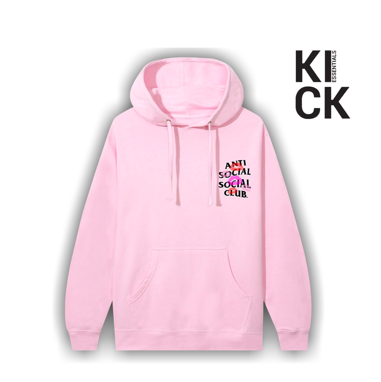 ANTI SOCIAL HOODIE 'YOUR KISS PINK'