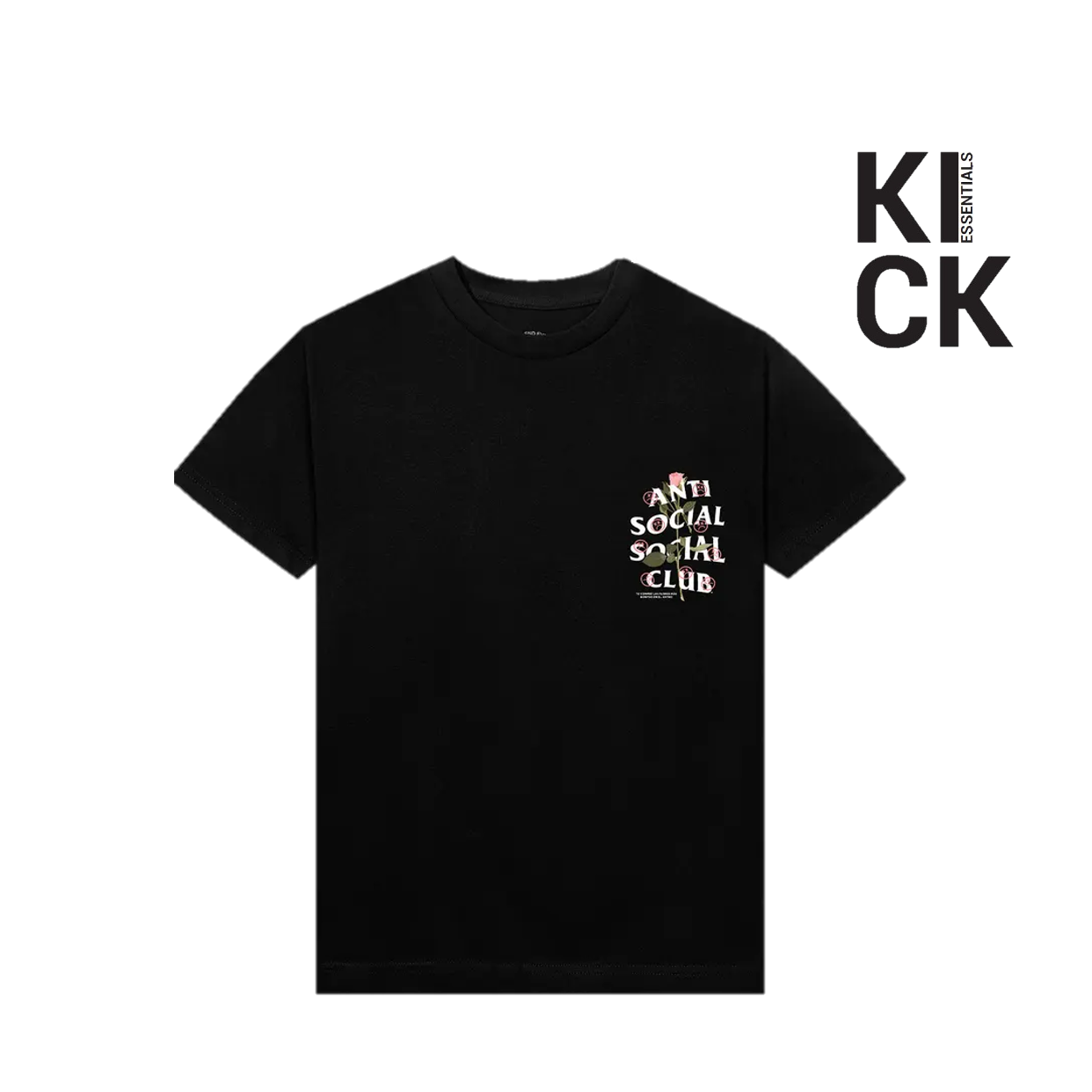 ANTI SOCIAL TEE 'PINK BLACK ROSES'