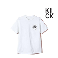 ANTI SOCIAL TEE 'WHITE PINK FLOWERS'