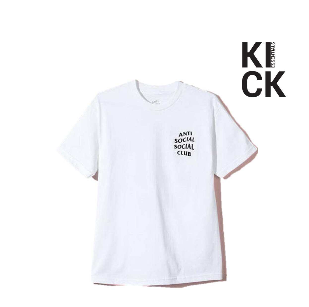 ANTI SOCIAL TEE 'WHITE PINK FLOWERS'