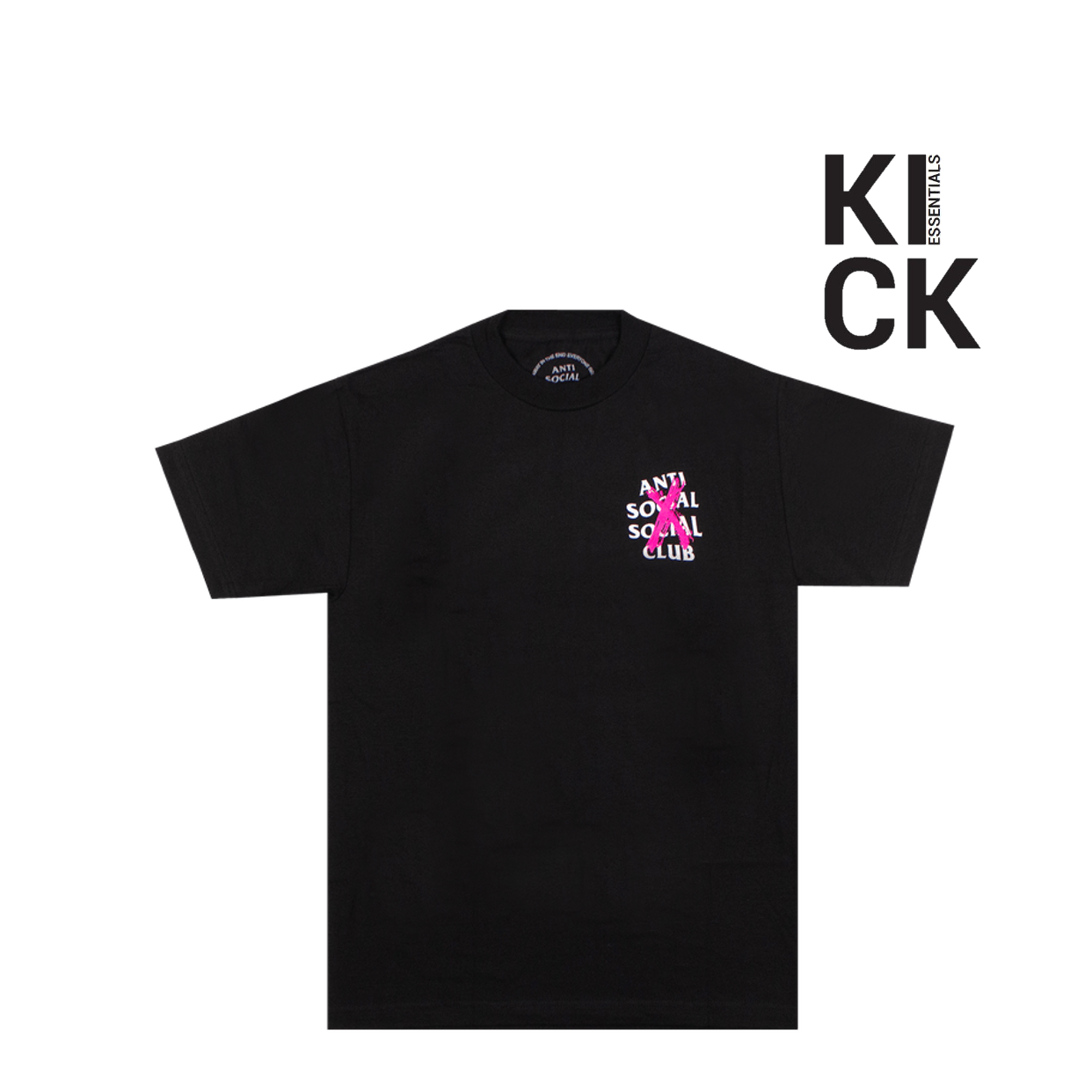 ANTI SOCIAL TEE 'BLACK CANCELLED'