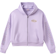 AZVA ZIP HOODIE 'CRYSTAL CACTUS LAVENDER'