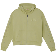 AZVA ZIP HOODIE 'CRYSTAL CACTUS MINT'