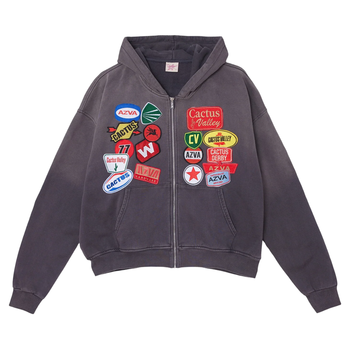 AZVA HOODIE 'REST STOP VINTAGE BLACK'