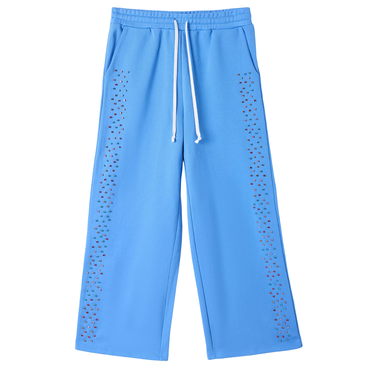 AZVA PANT 'CRYSTAL CACTUS BLUE'
