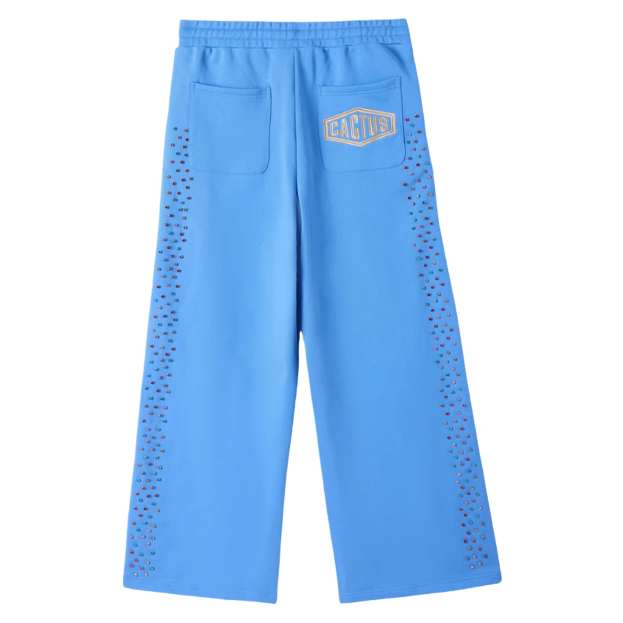 AZVA PANT 'CRYSTAL CACTUS BLUE'