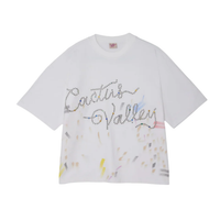 AZVA TEE 'SPLATTER WHITE'