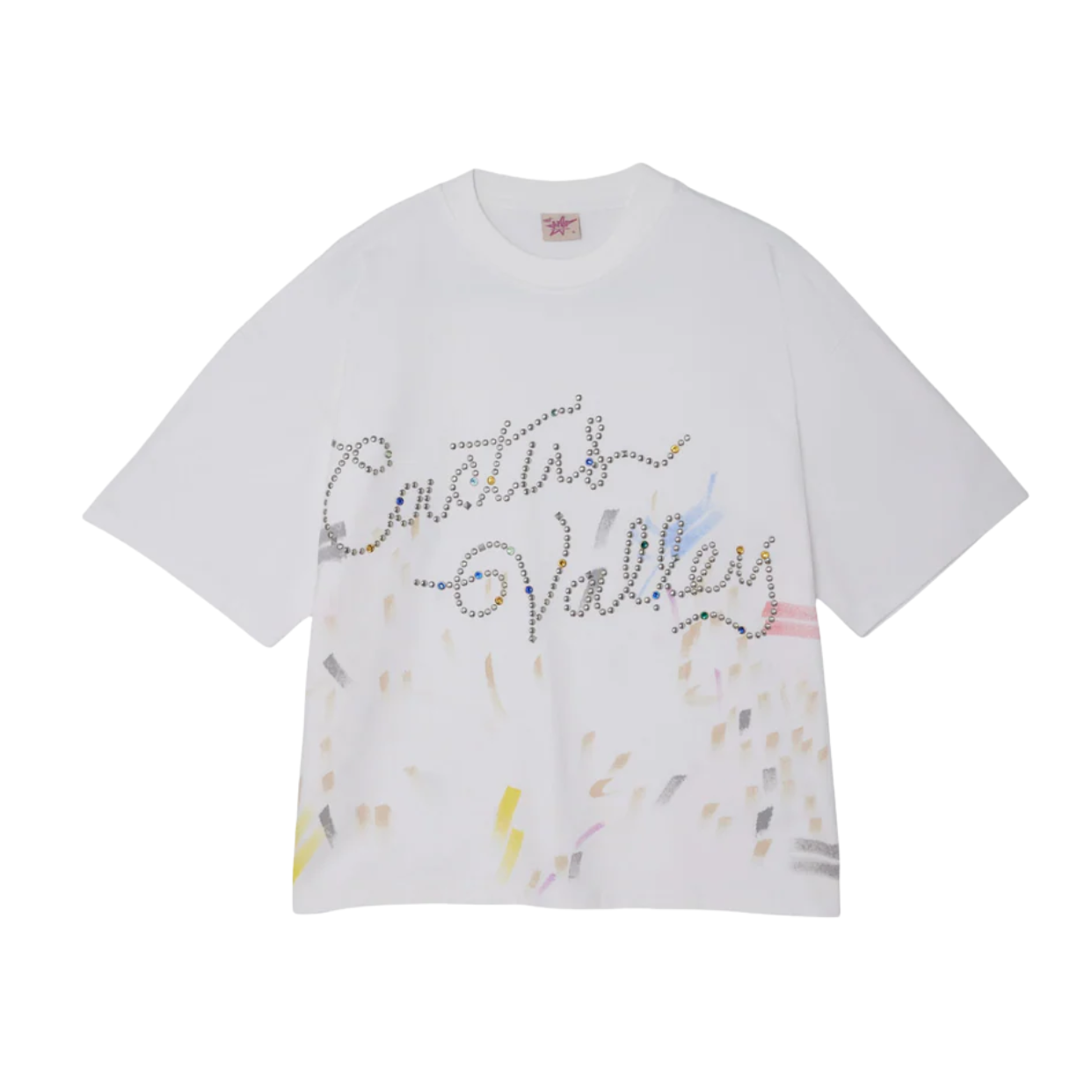 AZVA TEE 'SPLATTER WHITE'