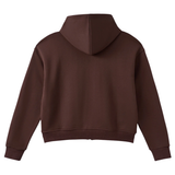 AZVA ZIP HOODIE 'CRYSTAL CACTUS BROWN'