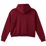AZVA ZIP HOODIE 'CRYSTAL CACTUS RED'