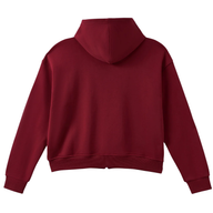 AZVA ZIP HOODIE 'CRYSTAL CACTUS RED'