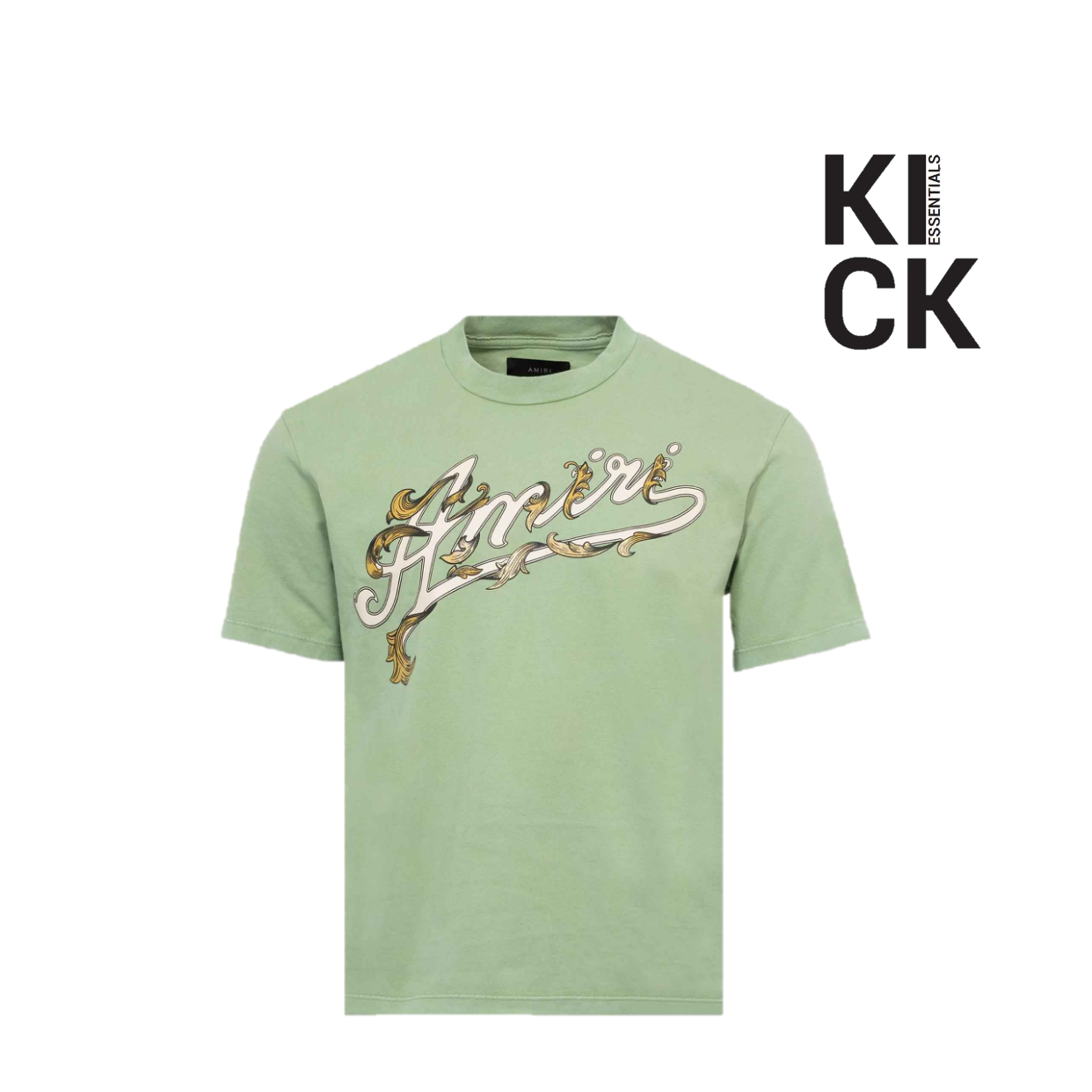 AMIRI TEE 'FILIGREE MINERAL GREEN'