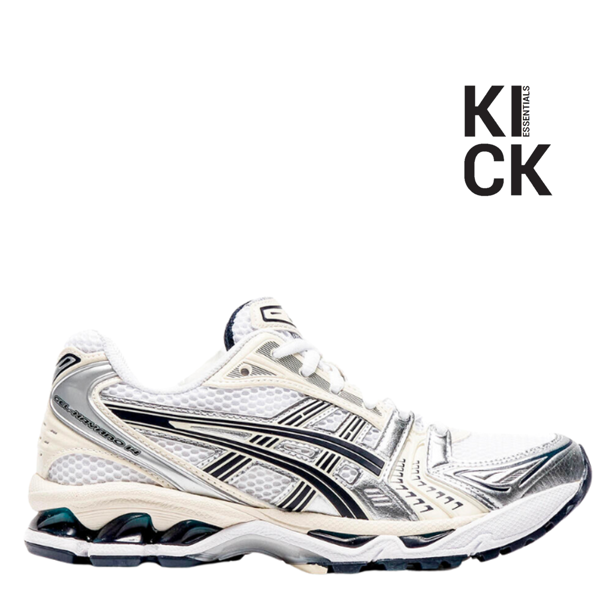 ASICS GEL KAYANO 14 (W) 'WHITE MIDNIGHT NAVY'