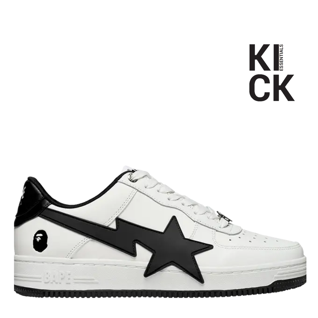 BAPESTA 'LOW #2 WHITE BLACK'