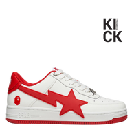 BAPESTA 'LOW #2 WHITE RED'