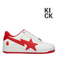 BAPESTA 'LOW #2 WHITE RED'