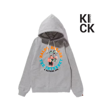 BAPE HOODIE 'AND RALPH BREAKS THE INTERNET PULLOVER GREY'