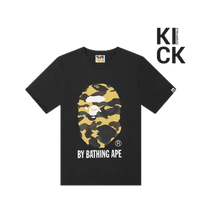 BAPE TEE '1ST CAMO BLACK YELLOW'