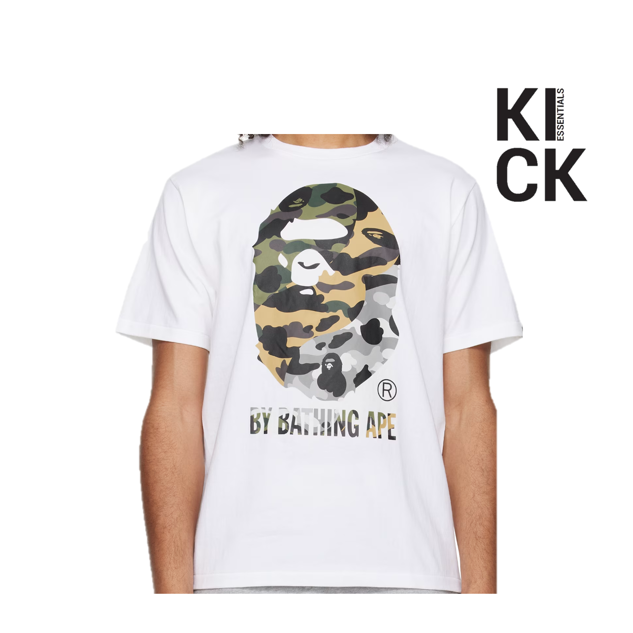 BAPE TEE '1ST CAMO BY BAPE WHITE'