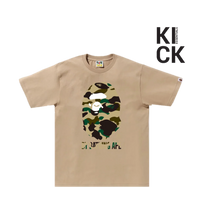 BAPE TEE '1ST CAMO BEIGE YELLOW'