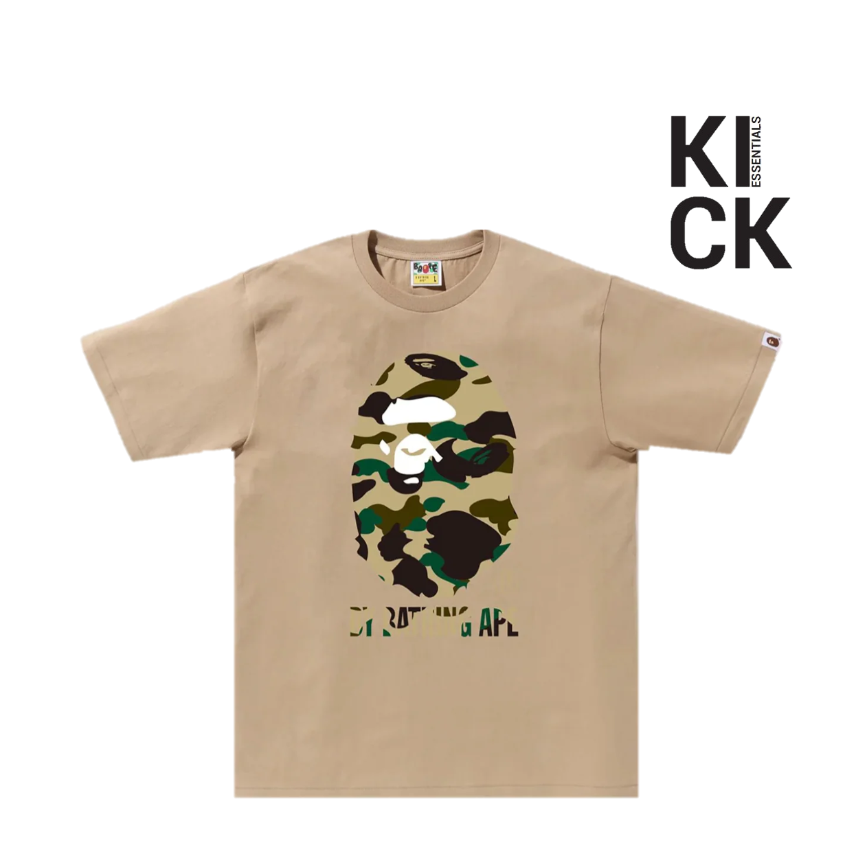 BAPE TEE '1ST CAMO BEIGE YELLOW'