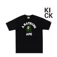 BAPE TEE 'COLLEGE BLACK GREEN'